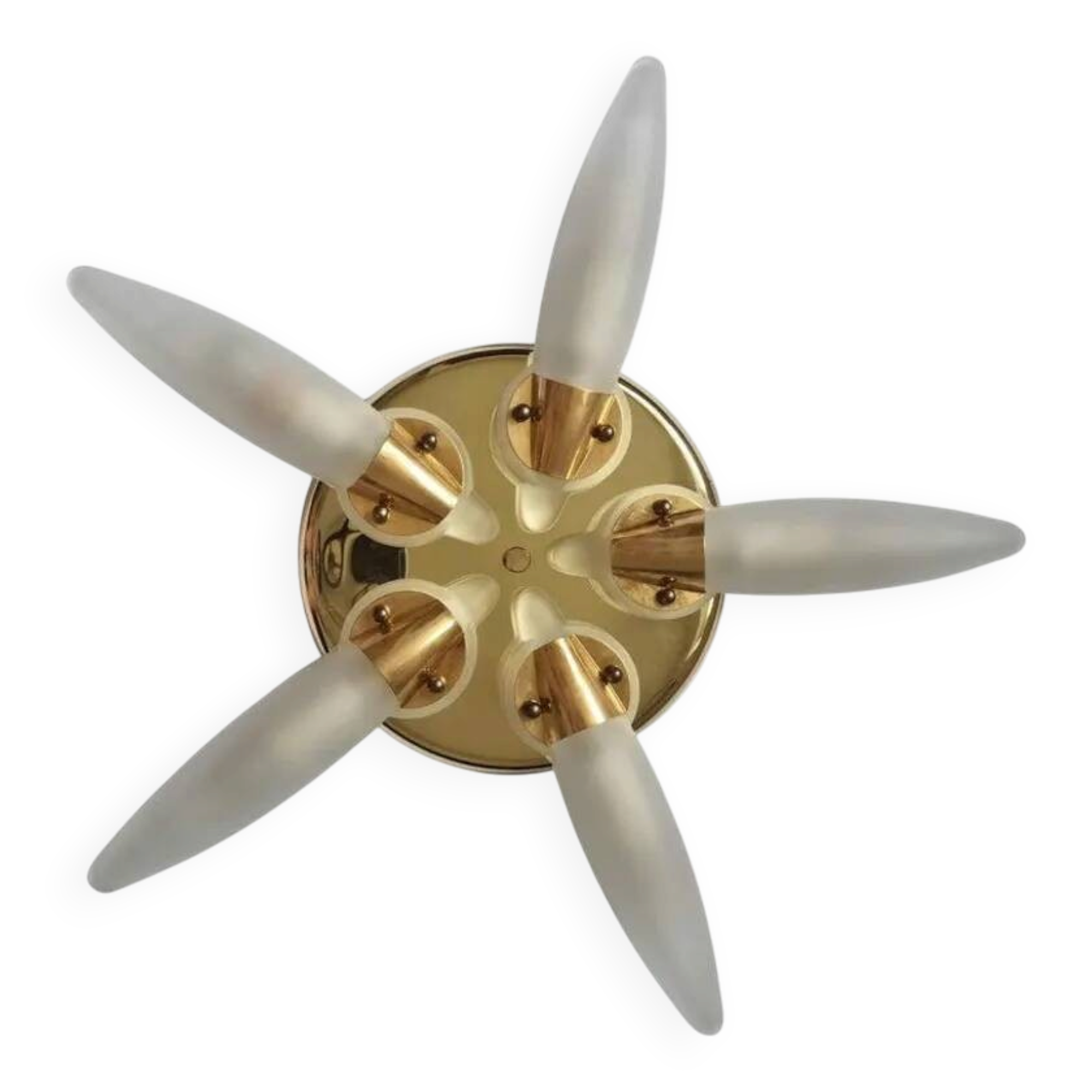 Midcentury Rare Wall or Ceiling Lamp Eglo, Flushmount, Sputnik, Austria, 1980s