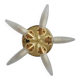 Midcentury Rare Wall or Ceiling Lamp Eglo, Flushmount, Sputnik, Austria, 1980s