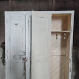 Weathered wooden locker