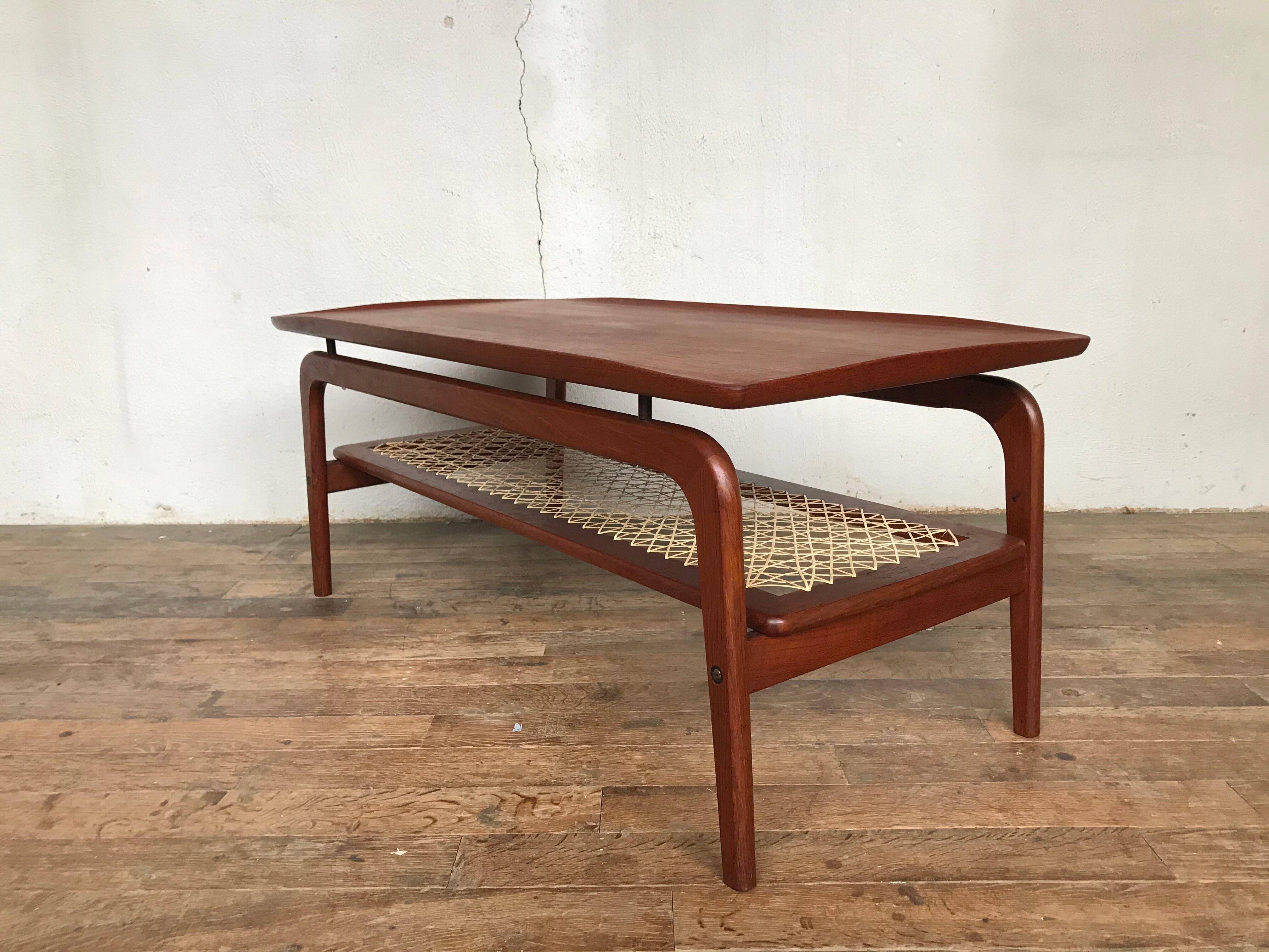 Scandinavian coffee table Hovmand Olsen in teak 1960