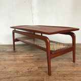 Scandinavian coffee table Hovmand Olsen in teak 1960