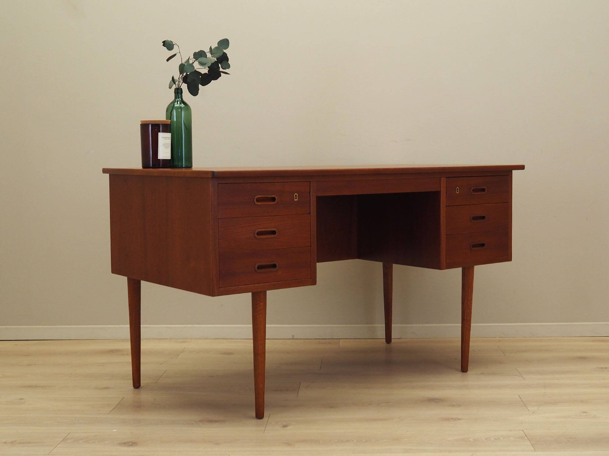 Teak desk, Danish design, 1960s, manufactured in Denmark