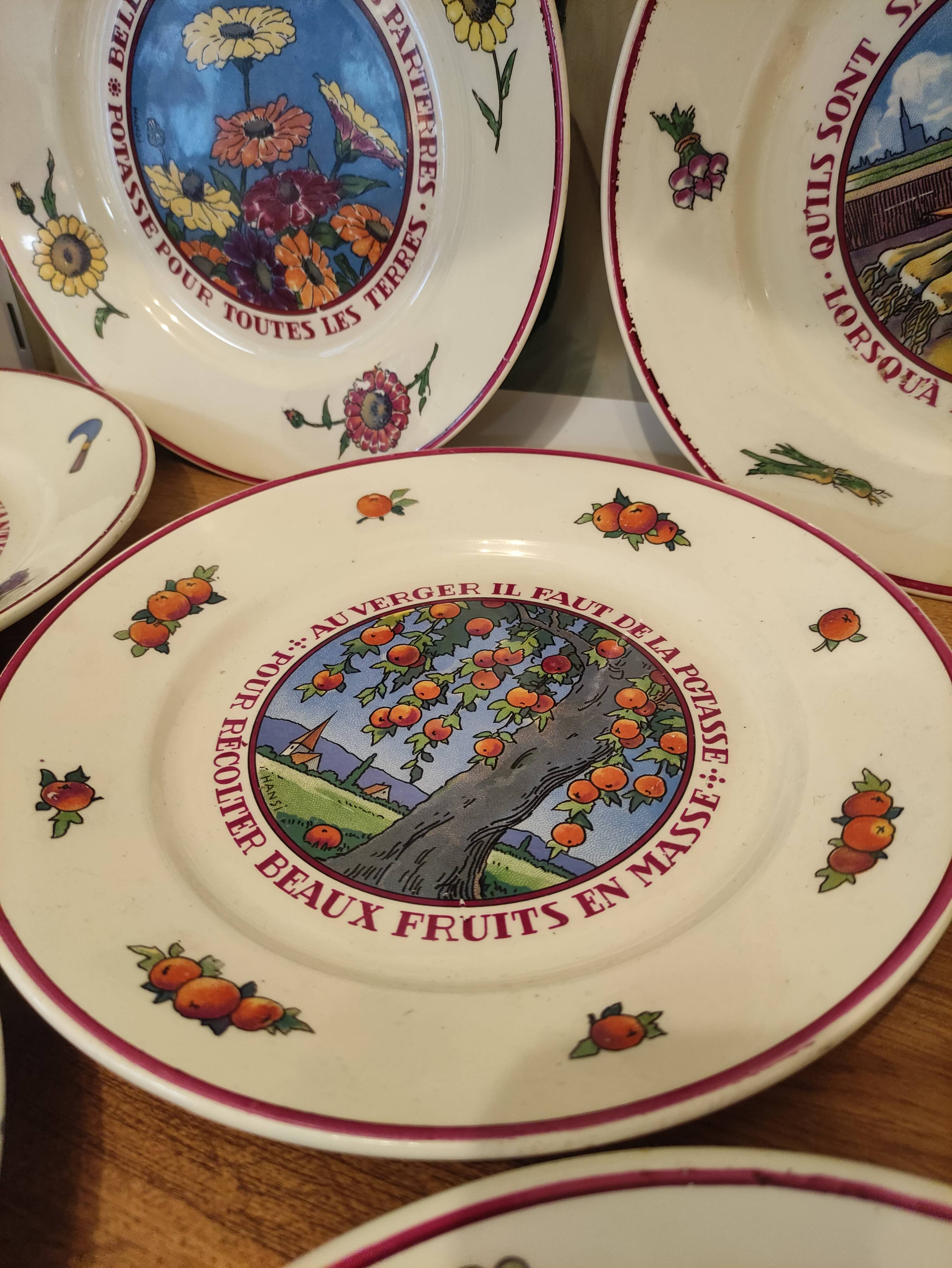 Lunéville 7 flat plates Potash by Hansi