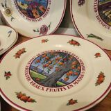 Lunéville 7 assiettes plates La potasse par Hansi