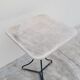 Parisian bistro pedestal table in antique marble
