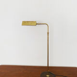 1970s adjustable brass floor lamp by Florian Schulz