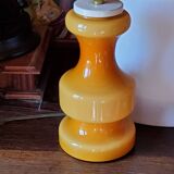 Designer orange glass lamp from the 70s