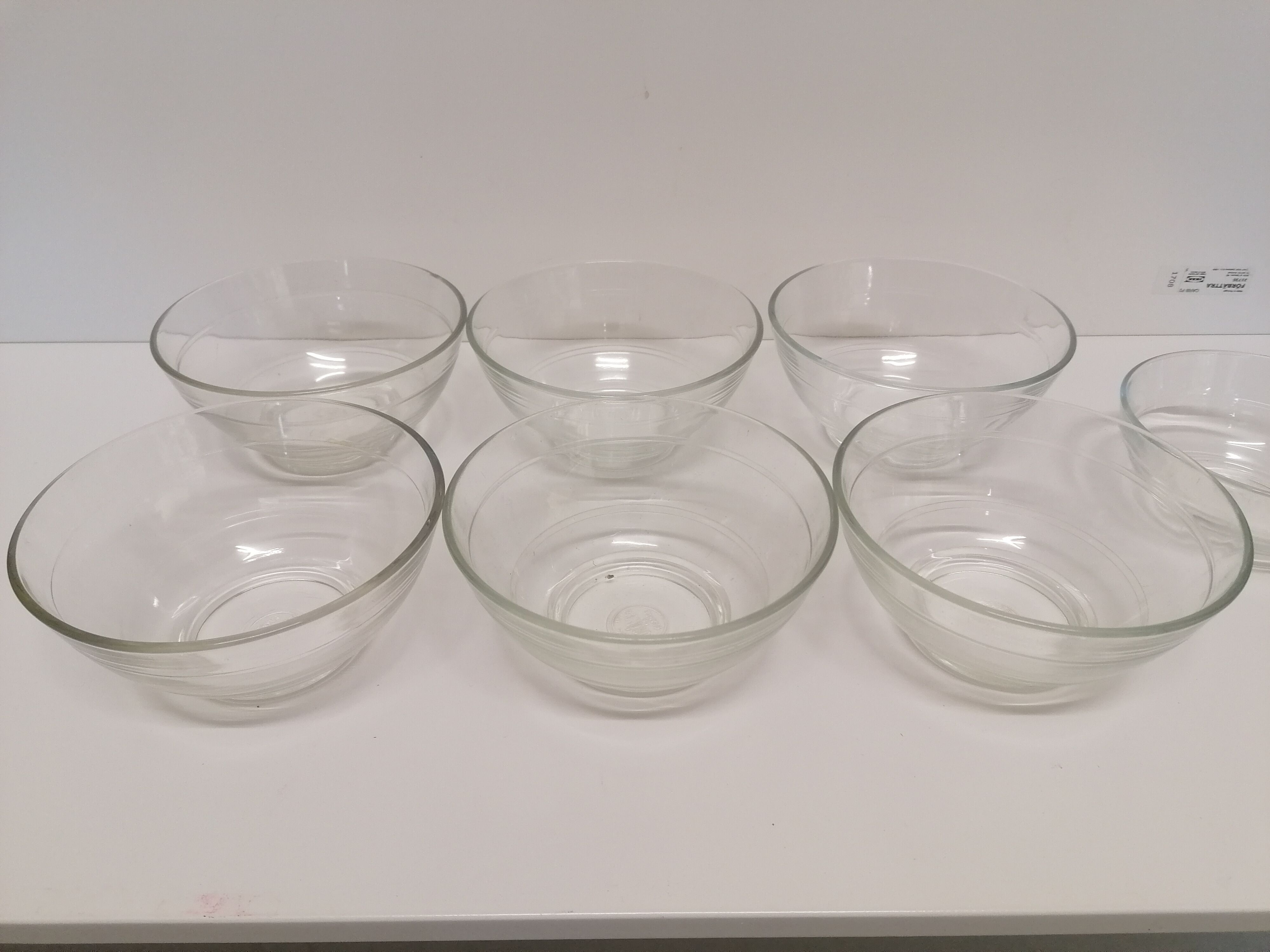 6 vintage Duralex bowls