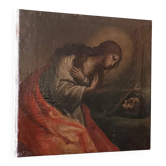 Antique oil on canvas depicting Mary Magdalene, Italian school of the 18th century