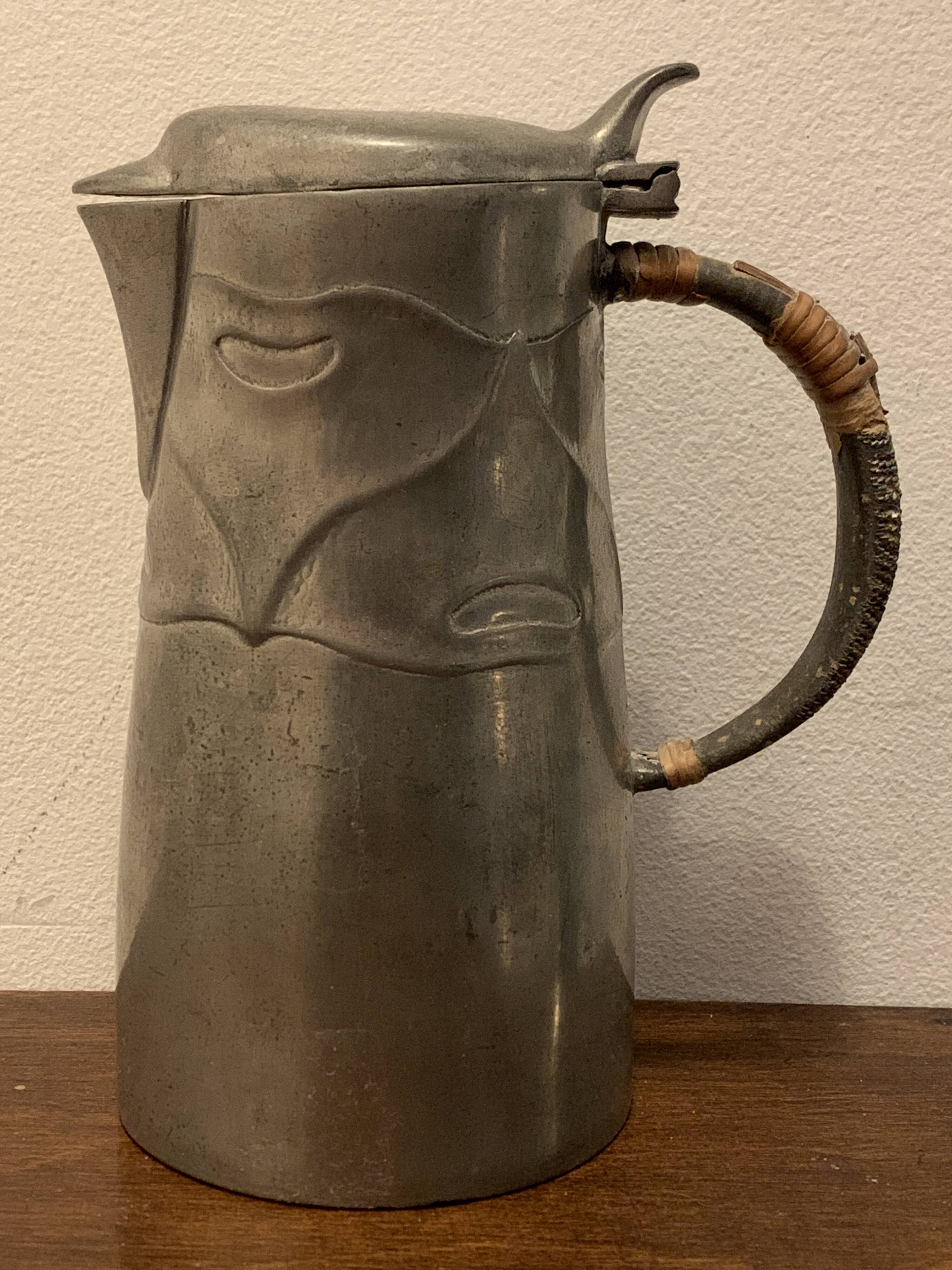 Tudric pewter pitcher by Archibald Knox for Liberty & Co, English Pewter, 1900