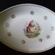 Diamond dish in Limoges porcelain decoration gallant scene