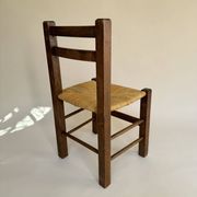 Set de quatre chaises paysannes paillées