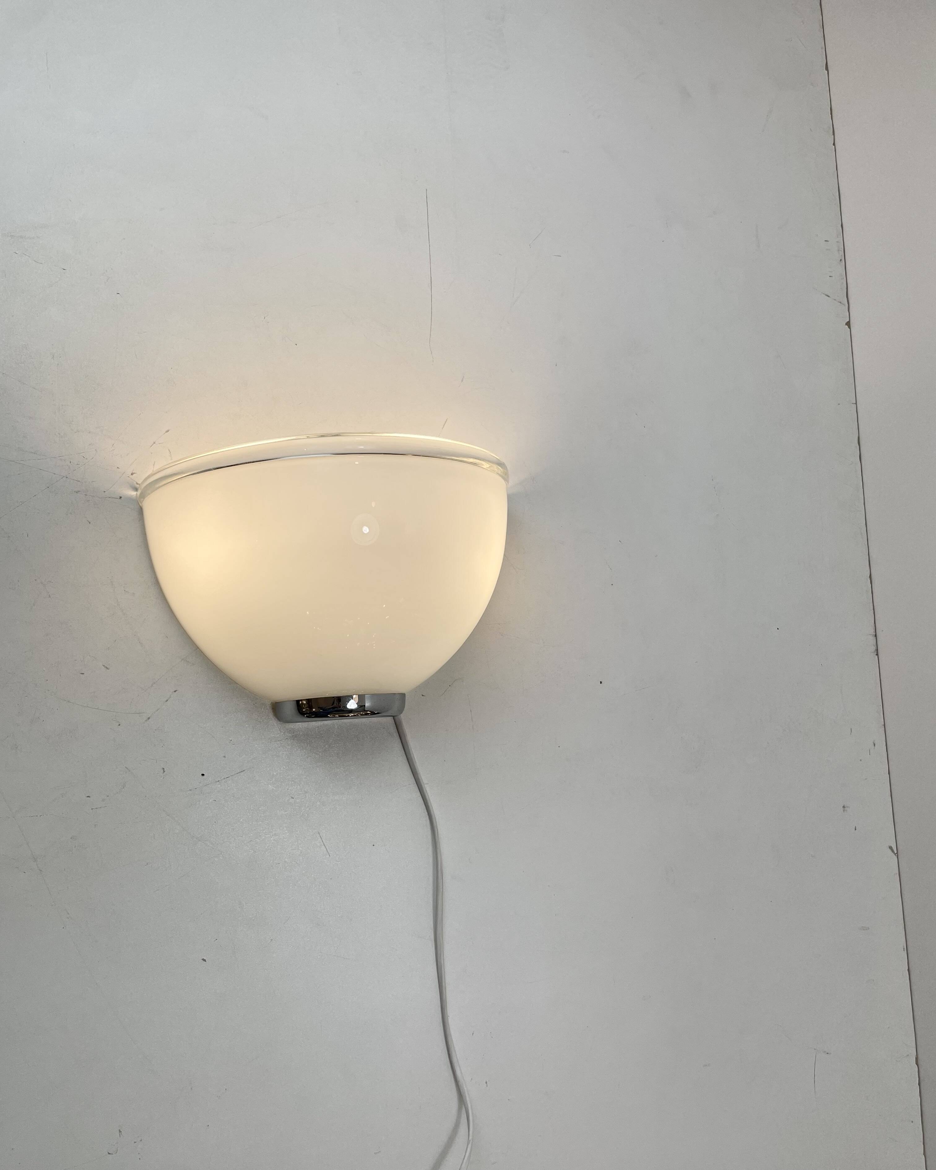 Pair of Onfale Wall Lamps Designed by L. Vistosi for Artemide, Italy, 1990s