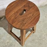 Burmese teak workshop stool