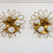 Large pair of Space Age wall lights from the 50s/60s.
