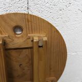 Folding stool by Roger Tallon in pine, 1960