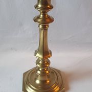 Antique bronze candlestick, 19th century, torch holder, candelabrum.