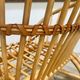 Handcrafted Bamboo lounge chair with leather lacings, Italy 1970s