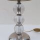 Art deco lamp in chrome metal and glass ball