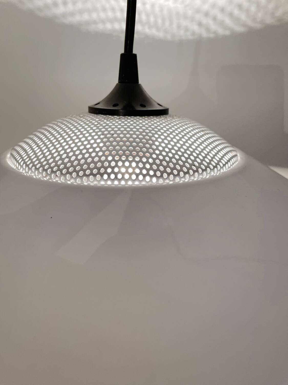 White Philips “Sérale” pendant light from the 70s