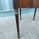 Pair of bedside tables side tables old leather top style louis xvi