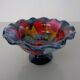 French multicoloured studio ceramic bowl from Vallauris, 1970s
