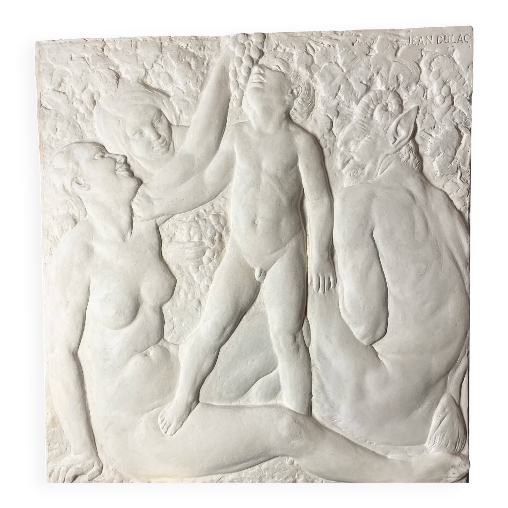 Bas relief by Jean Dulac “The Education of Bacchus”
