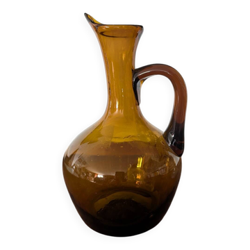Amber blown glass carafe (1960)
