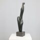 Bronze female figure sculpture by Francine Govers, Netherlands, 1990s