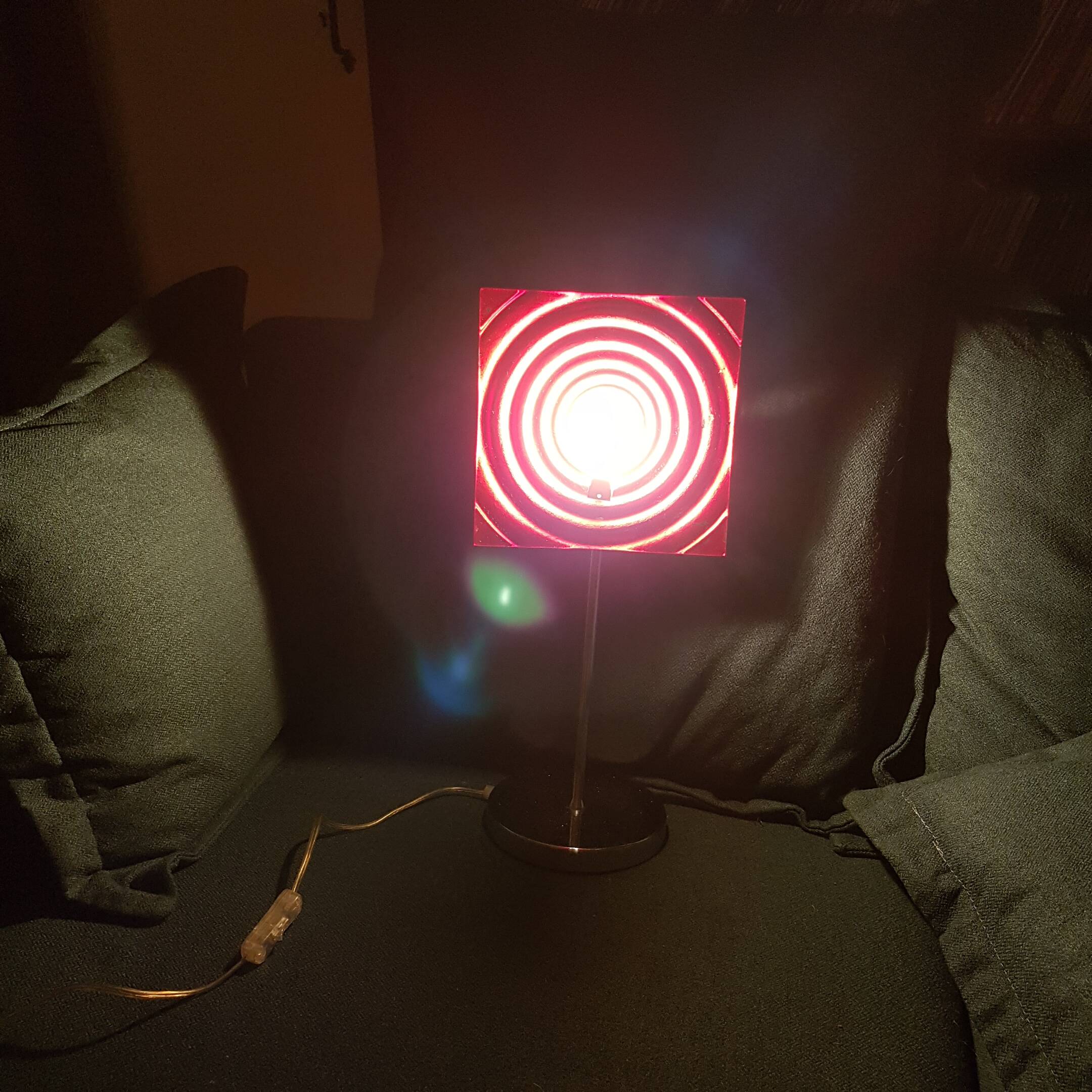 Late 70's psychedelic style reflective lamp