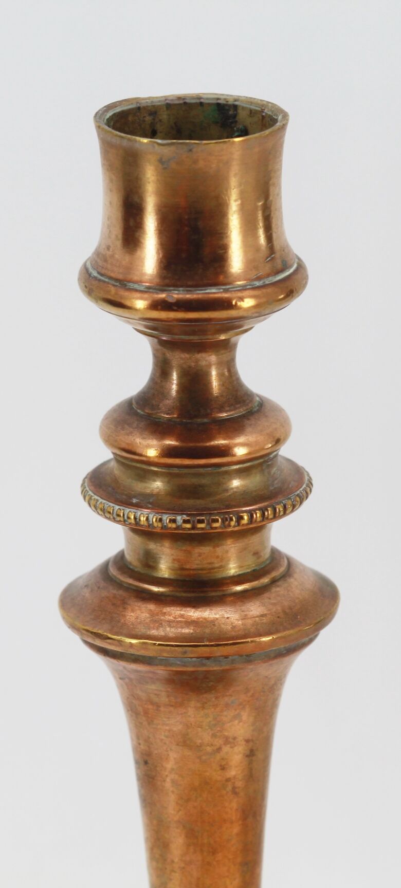 Old brass candle holder
