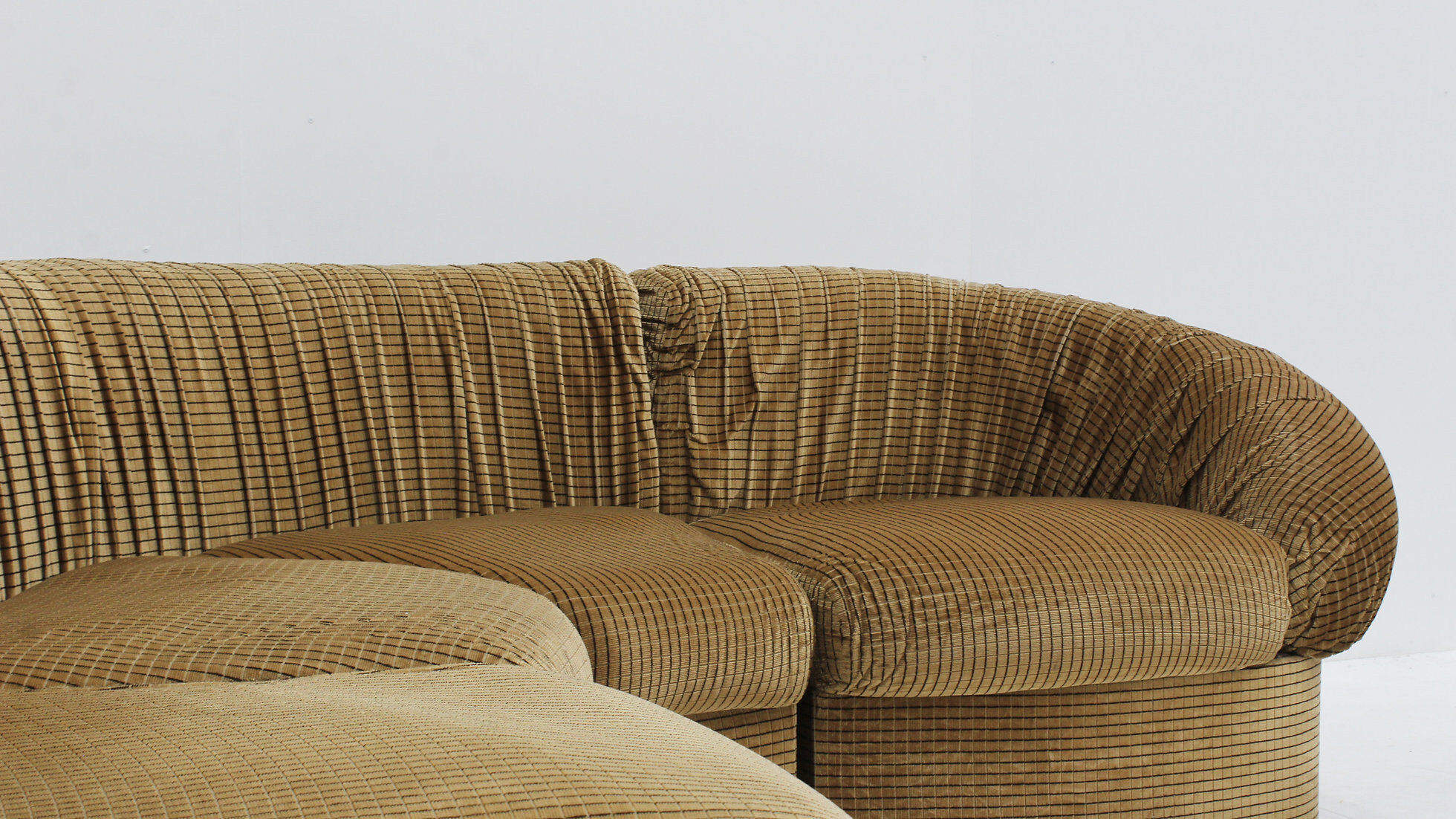 Vintage Italian curved modular sofa 1970s