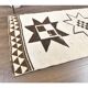 Vintage Geometric Turkish Oushak Hand-Knotted Runner 88x320