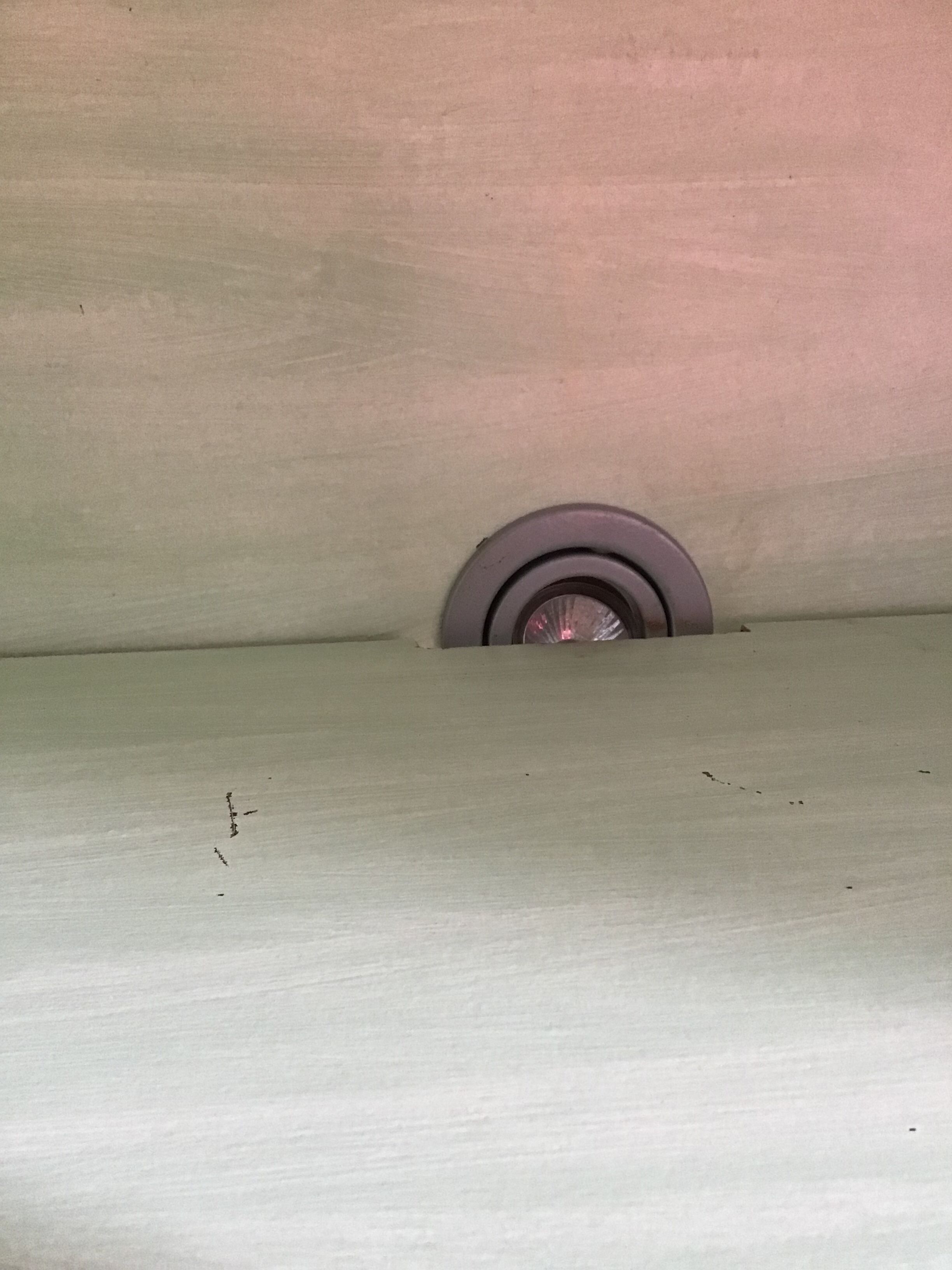 Cerusee showcase in solid oak.