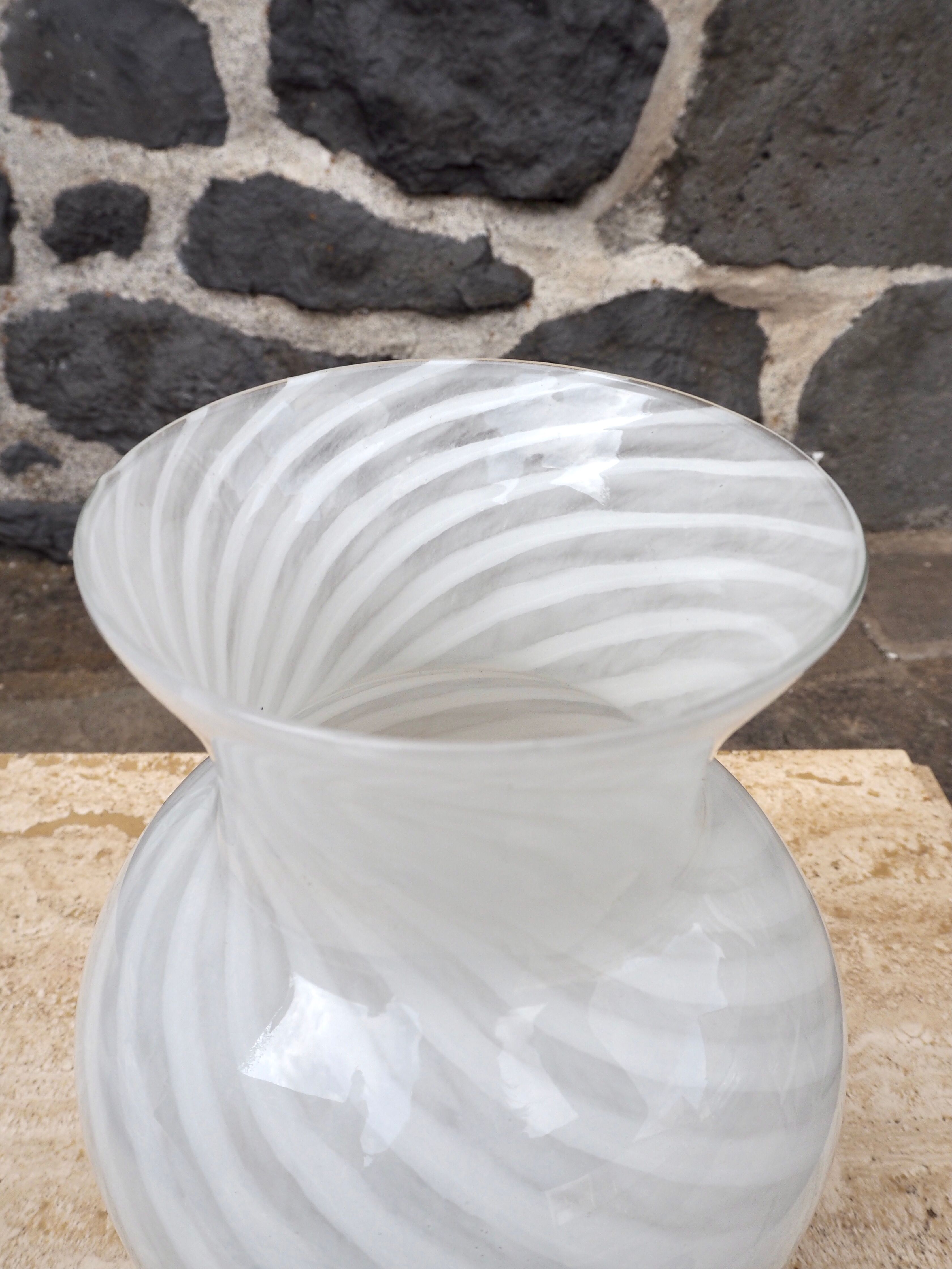 Murano-style glass vase