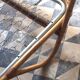 Rattan basket bed of the years 60
