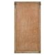 Large wall mirror with patinated solid wood frame