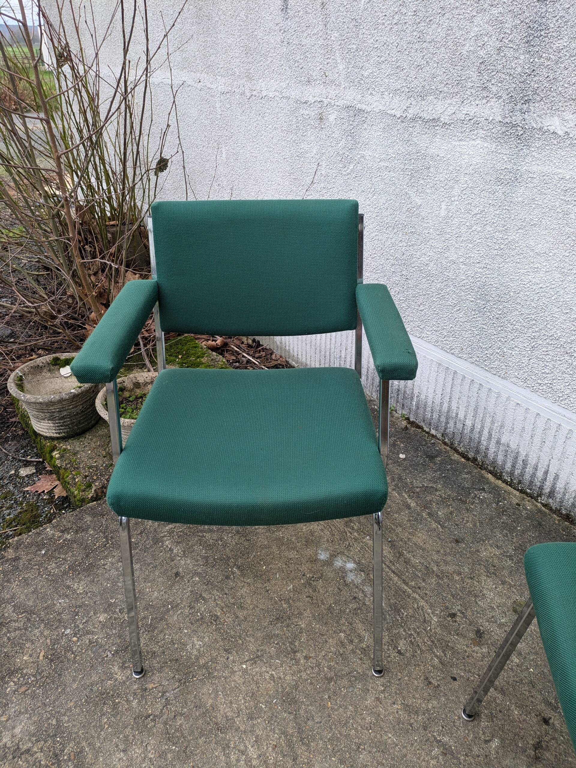 Pair of designer armchairs