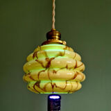 Art Deco suspension in marbled opaline and ouraline (4 available), 1920-30