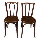 Anciennes chaises bistrot bois courbe