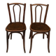 Anciennes chaises bistrot bois courbe