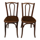 Anciennes chaises bistrot bois courbe