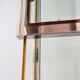 Coffee table in brass and chrome with folding top compartment to House Jansen 1970 s