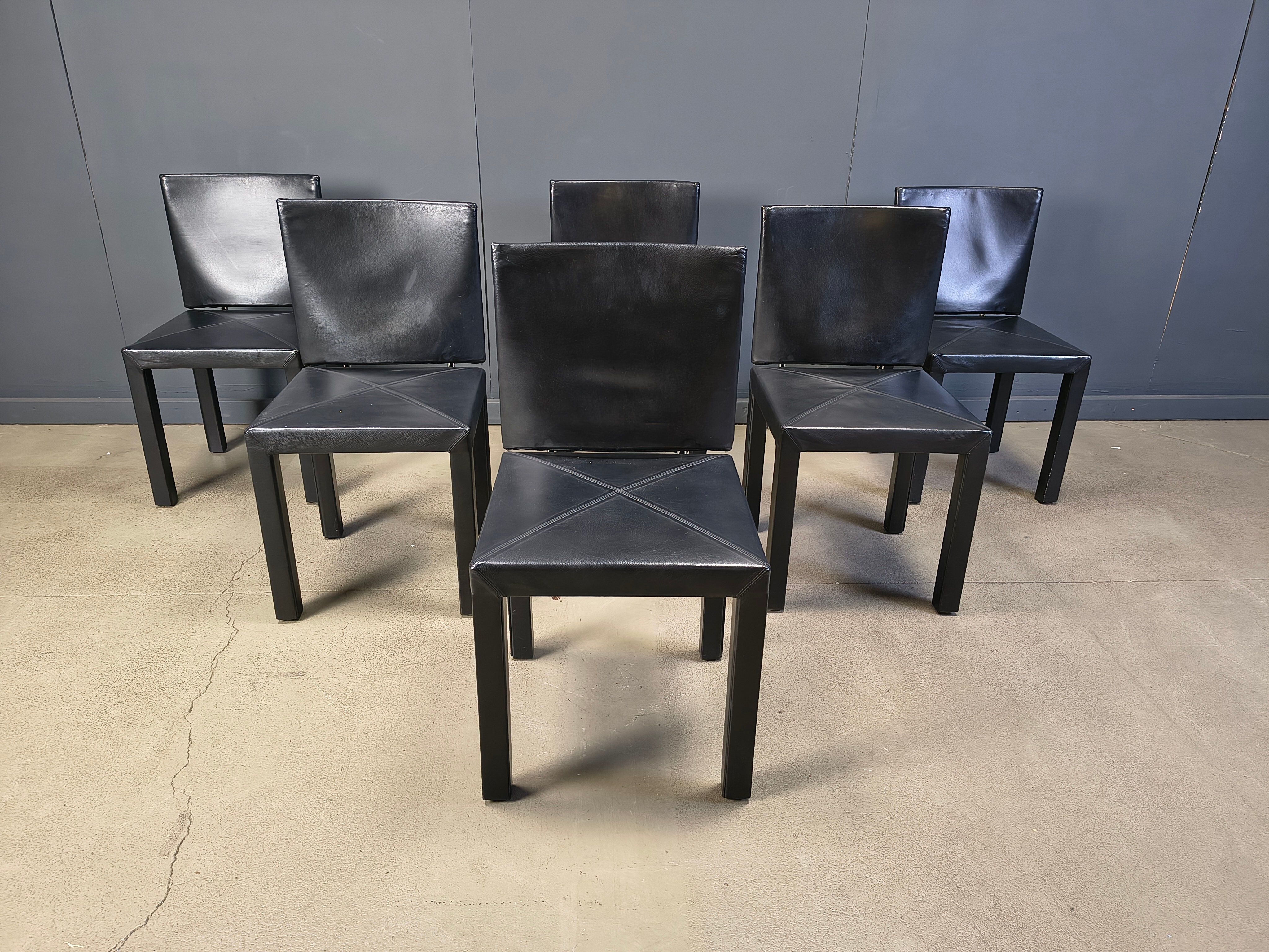 Arcadia dining chairs by Paolo Piva for B&B Italia set of 6