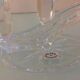 Crystal three-headed candlestick by Buder, vintage 60/70