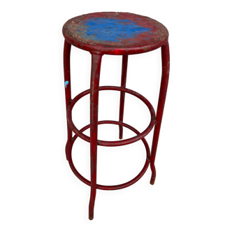 Industrial metal stool