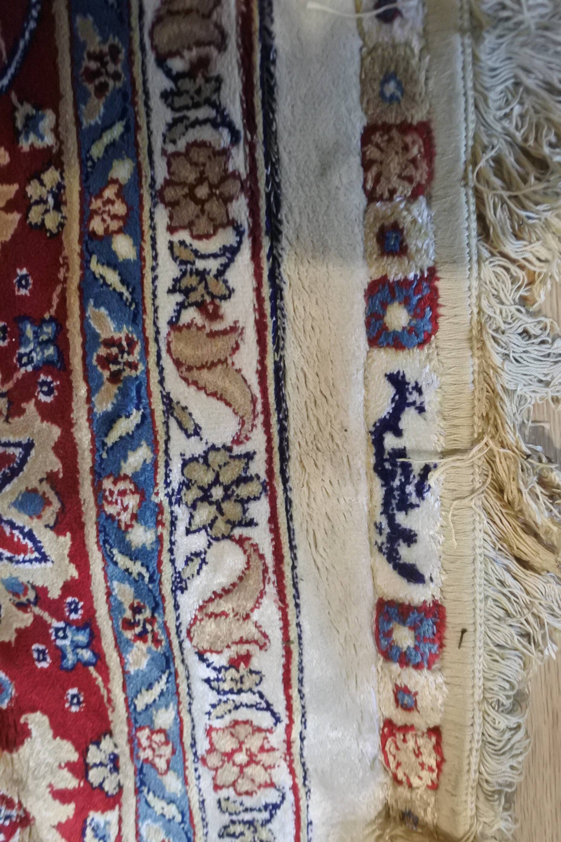 Large Turkish Art Silk Rug 230x160cm Sign
