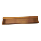 Extra long floating sideboard / wall shelf in teak 210 cm, Denmark 1960s