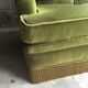 Canapé vintage velours vert