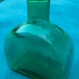 Large moulded glass flask